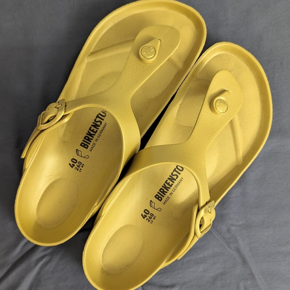 Birkenstock Gizeh EVA Sandals Gold 40